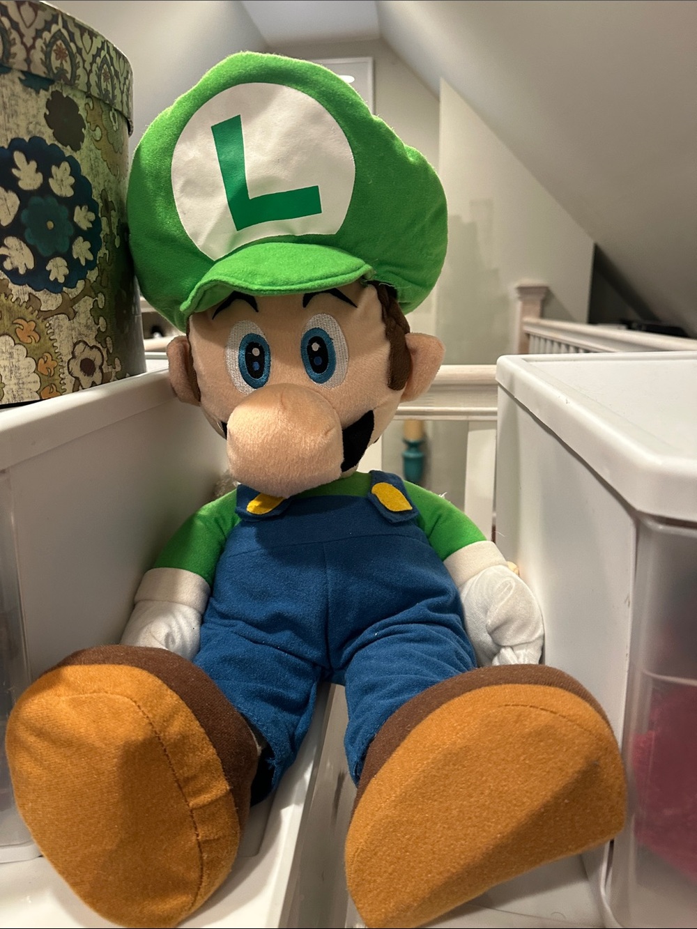 Nintendo Luigi Plush Doll in Green, Blue, Brown